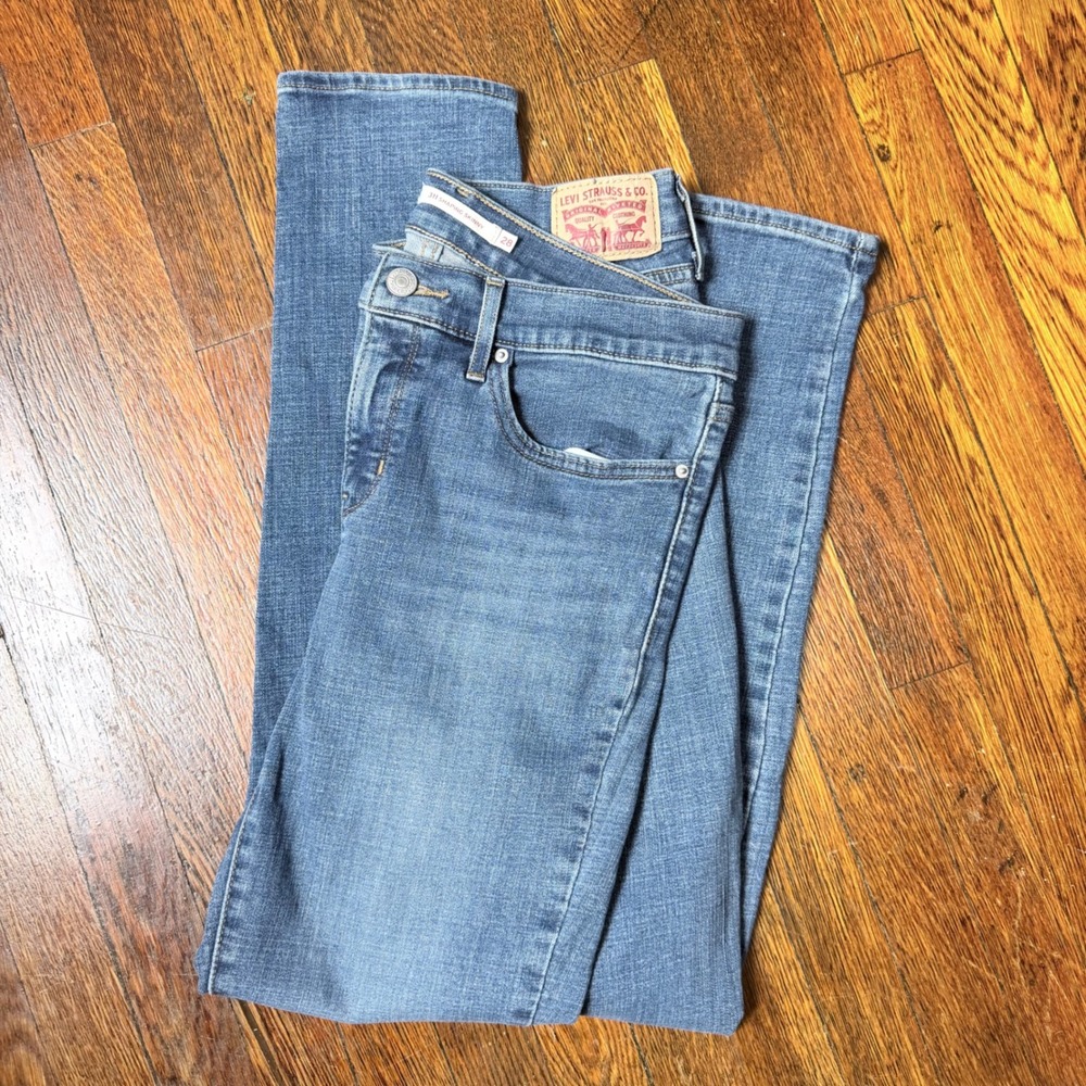 Lot of 2 Levi Strauss & Co 311 Shaping Skinny Jeans Medium Wash Blue Size 28